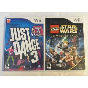 Wii Game Bundle Just Dance 3 and Lego Star Wars Complete Saga